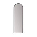 Brewster Aria Black Arched Mirror: 60-in Modern Floor, Metal Frame, Freestanding, 18-in Wide