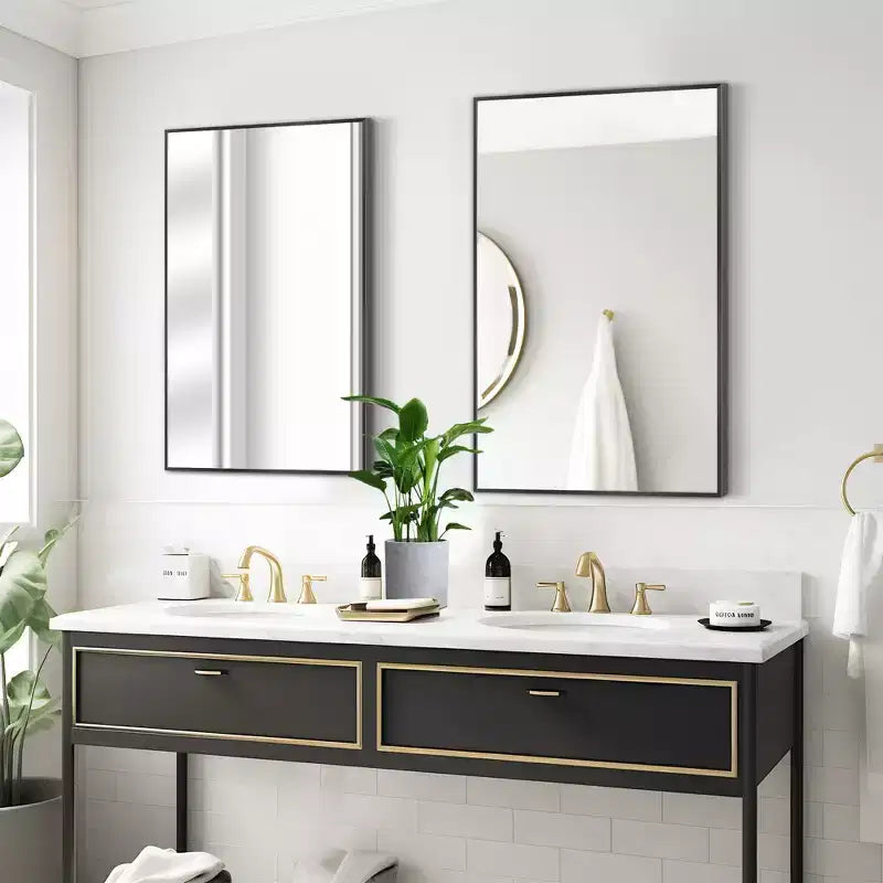 Specchio da bagno – Montaggio a parete, con cornice elegante