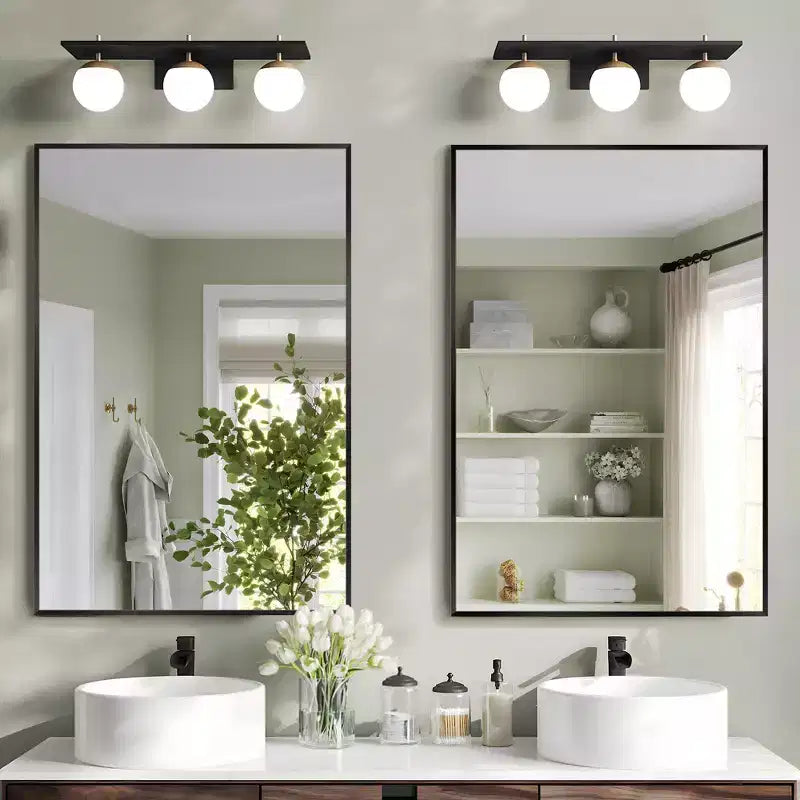 Specchio da bagno – Montaggio a parete, con cornice elegante