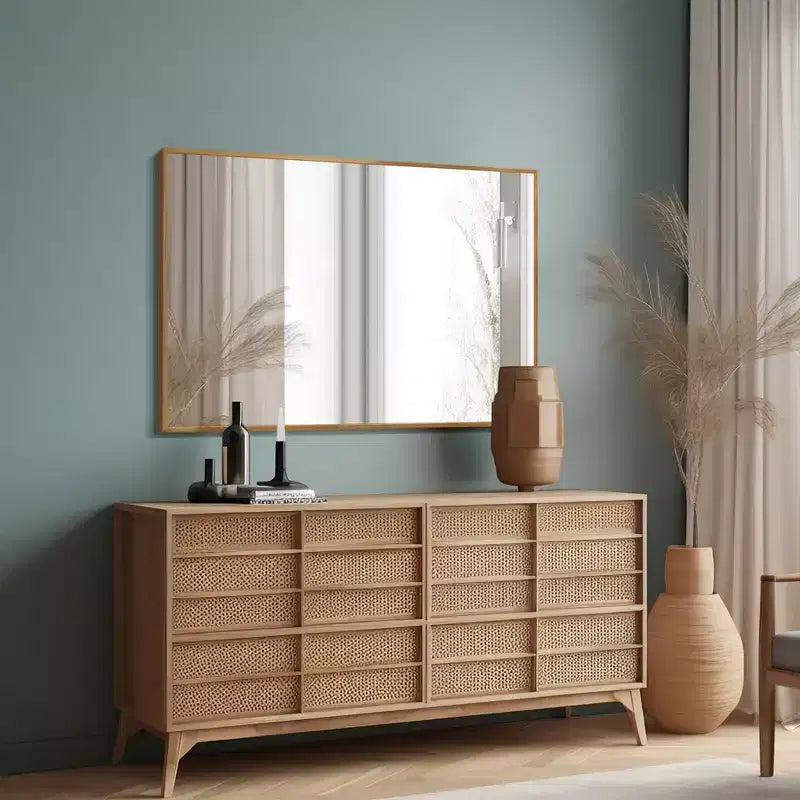 Specchio da bagno – Montaggio a parete, con cornice elegante
