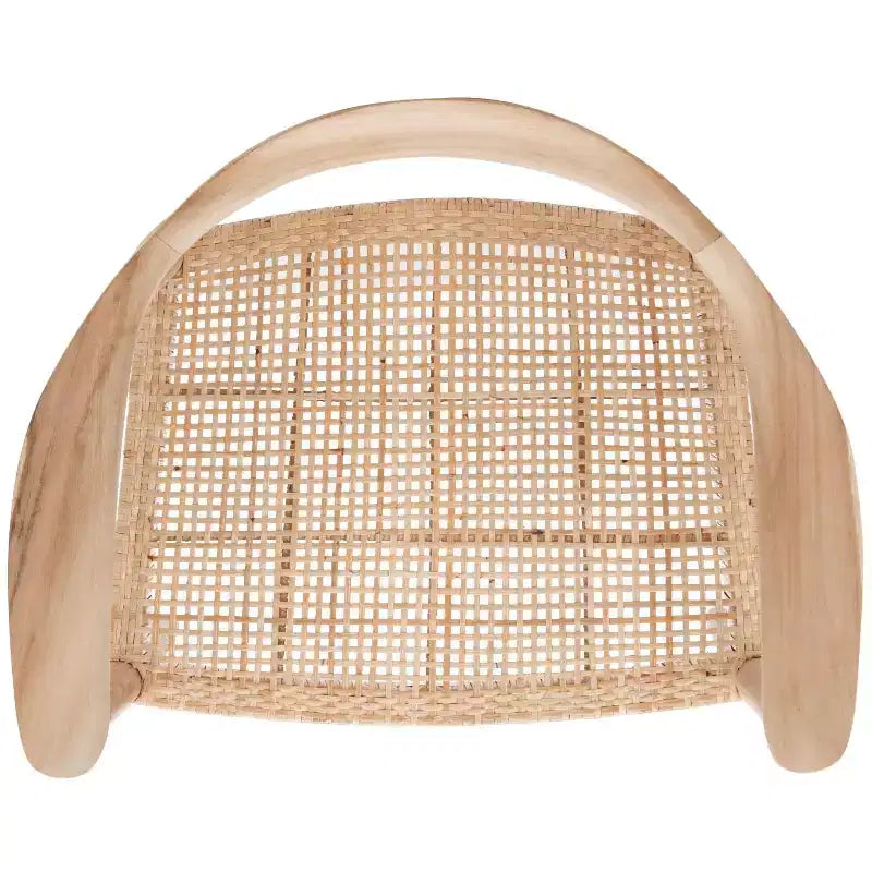 Poltrona d'accento in rattan sfogliato – Stile Boho Naturale