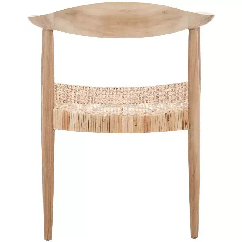 Poltrona d'accento in rattan sfogliato – Stile Boho Naturale