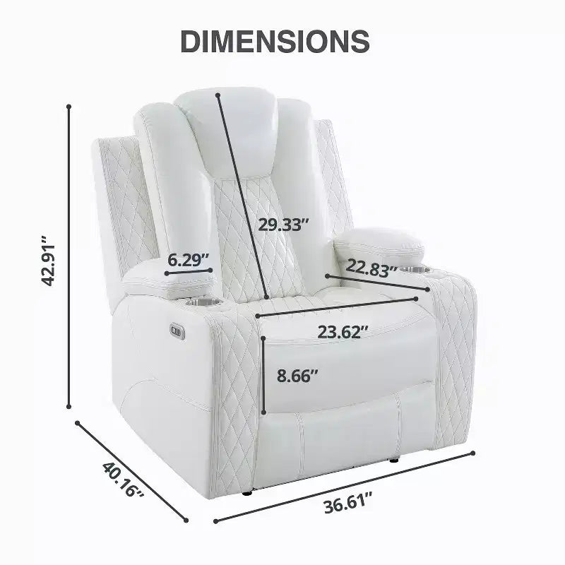 Divanetto da cinema deluxe con movimento e luci a LED