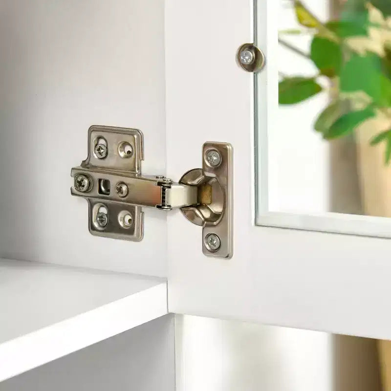 Credenza da 170 cm con cristalliera – Ante in vetro, ripiani e cassetti per dispensa da cucina