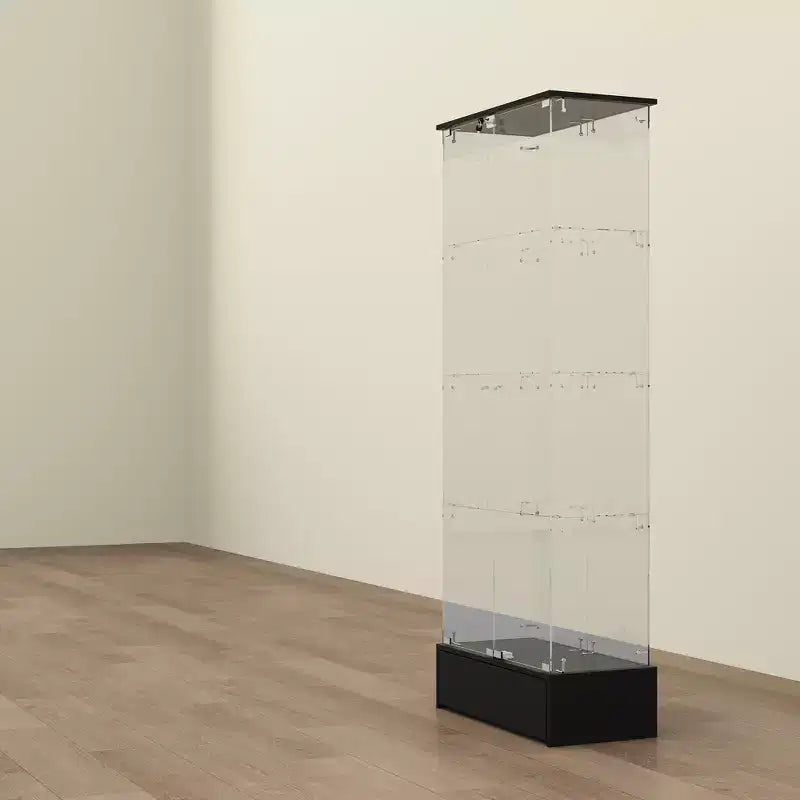 Vetrinetta Nera a 2 Ante e 1 Cassetto – Libreria Moderna