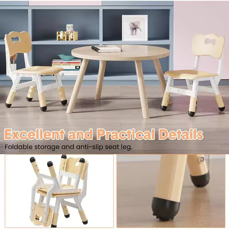 Sedie per bambini, sedie da scuola materna in plastica regolabili in 3 altezze, carico massimo 81 kg, per casa, scuola, interni/esterni (2-8 anni)