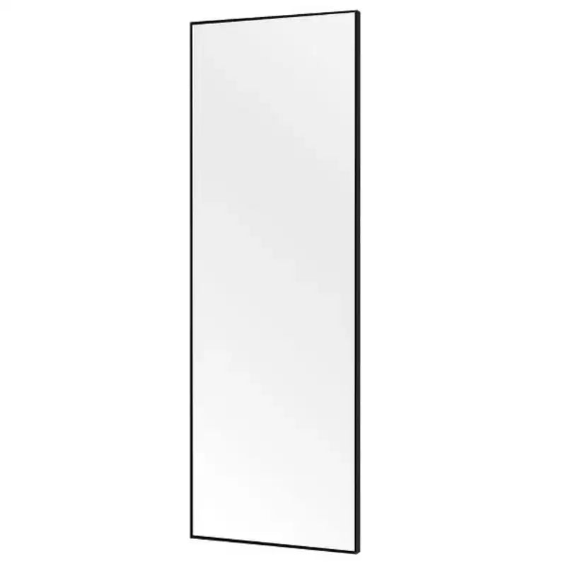 Specchio intero da terra con supporto – 50x150 cm Lega di alluminio, Nero