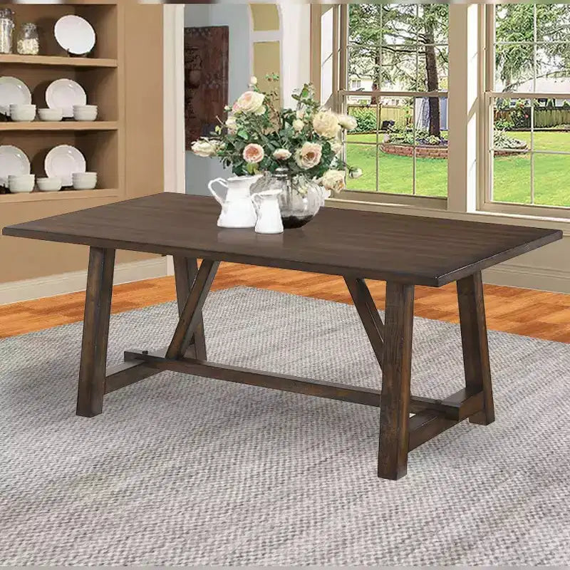 Tavolo da pranzo Kaelyn – Finitura rovere scuro