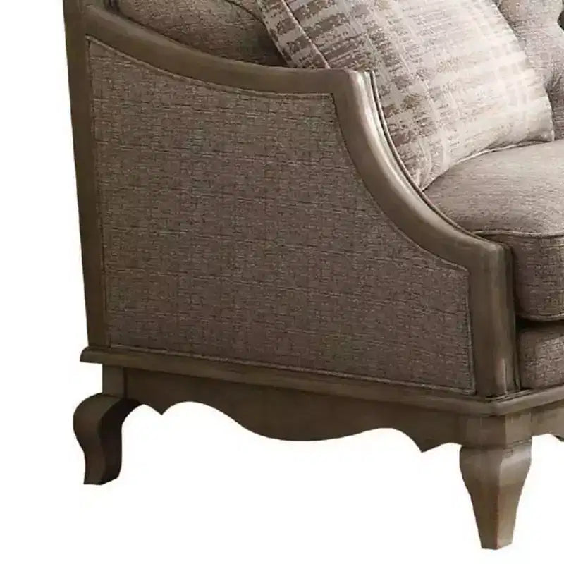Divano in tessuto Chelmsford Beige – Finitura tortora antico