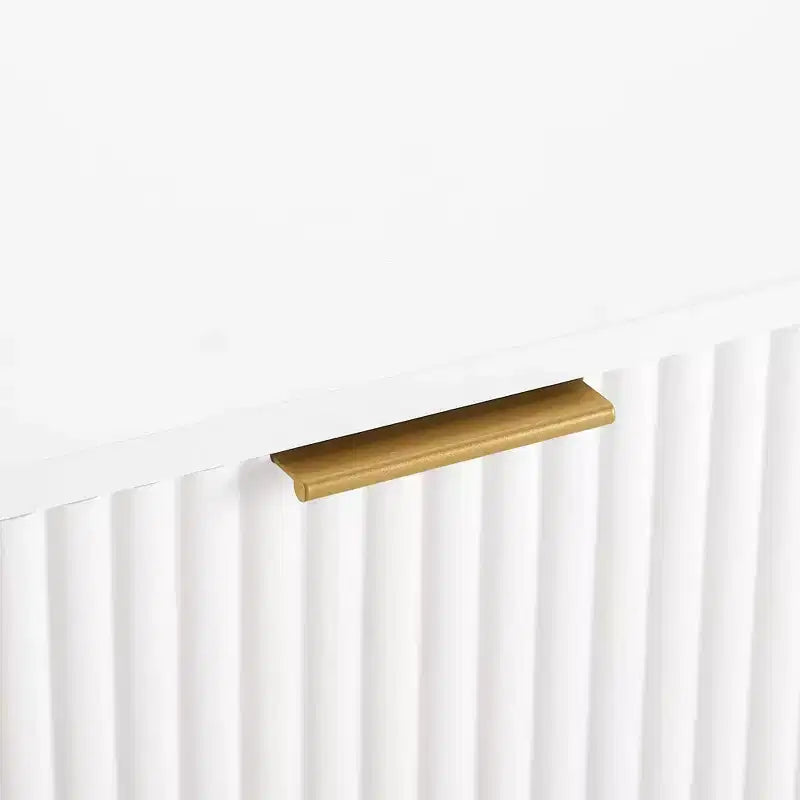 Dumbo comodino a 2 cassetti – Tavolino da notte moderno in MDF bianco