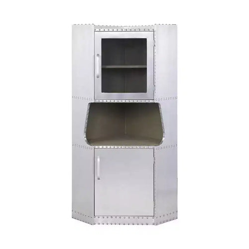 Acme Furniture Brancaster Decorative Storage Cabinet Aluminum