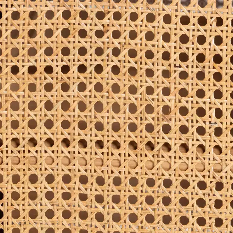 Mobile contenitore in rattan a 2 ante – Finitura miele chiaro, nessun assemblaggio richiesto
