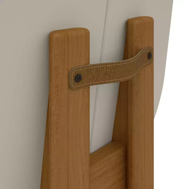 Manhattan Comfort Set di 4 Sedie da Pranzo Gales Mid-Century Modern con Gambe in Legno Massello