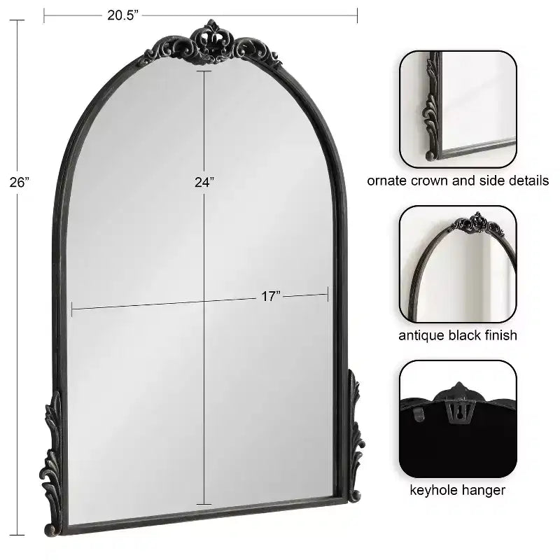 Specchio da parete decorativo con cornice – Accento elegante