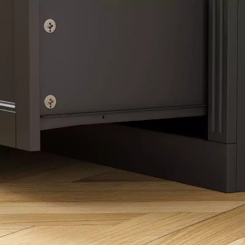 Vetrina con anta in vetro da 47" – Dispensa da Cucina in Legno, Nera