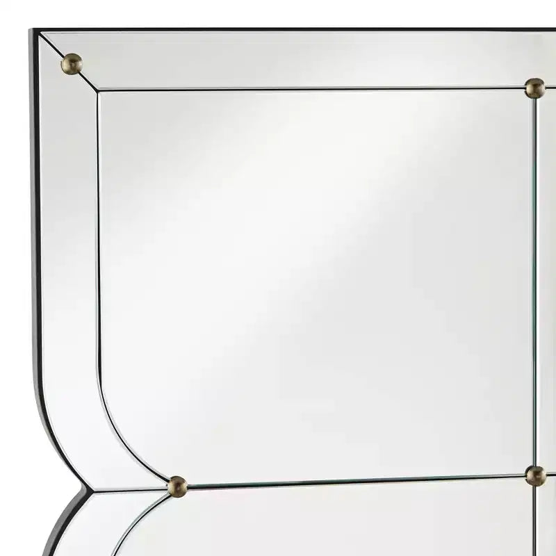 Specchio da parete ricurvo a pannelli multipli 67x112 cm – Accento decorativo