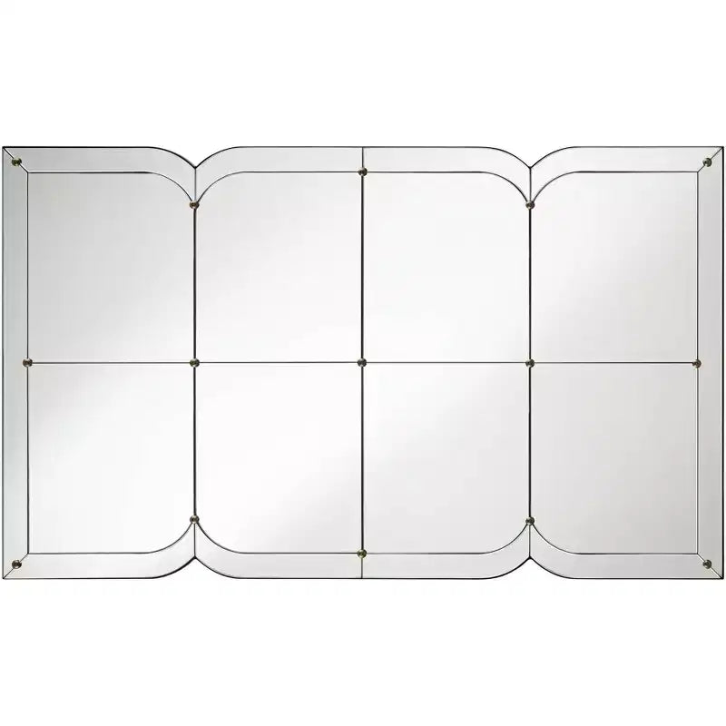 Specchio da parete ricurvo a pannelli multipli 67x112 cm – Accento decorativo