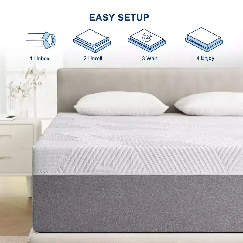 Materasso in memory foam da 25 cm – Sostegno medio rigido, varie misure