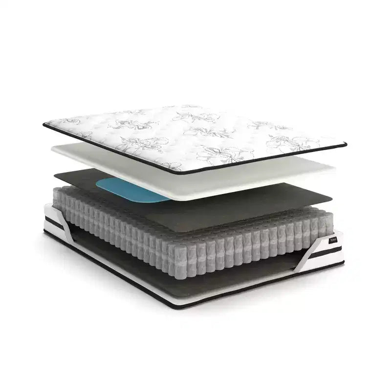 Materasso Ibrido a Molle Insacchettate da 10 Pollici con Memory Foam al Gel Rinfrescante