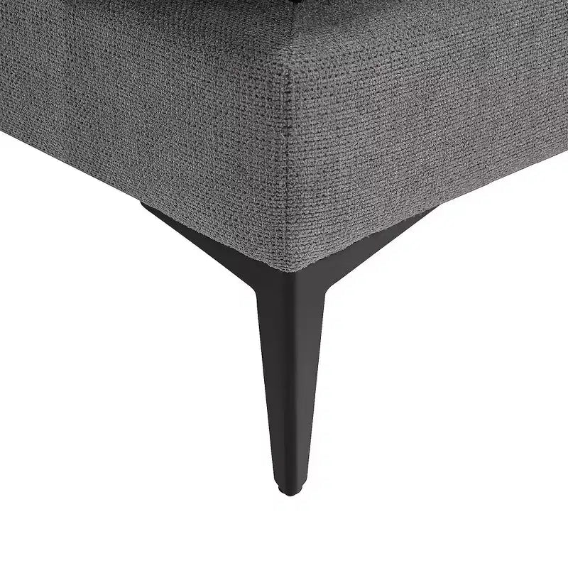 Divano sezionale a L a 3 posti minimalistico – Chaise longue reversibile