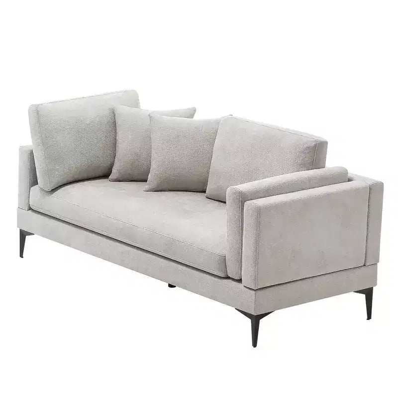 Divano sezionale a L a 3 posti minimalistico – Chaise longue reversibile