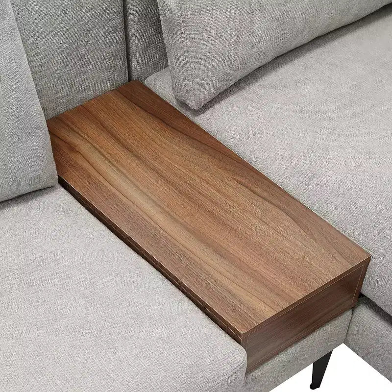 Divano sezionale a L a 3 posti minimalistico – Chaise longue reversibile
