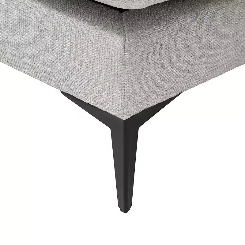 Divano sezionale a L a 3 posti minimalistico – Chaise longue reversibile