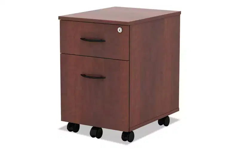 Cassettiera Valencia Series su rotelle – Cassetti Box/Classificatore, Ciliegio Medio