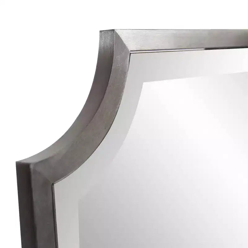 Specchio da parete Hastings con cornice in acciaio inossidabile 36x24
